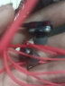 顺酷 耳机有线入耳式线控带麦游戏吃鸡电脑K歌乐手机降噪适用oppo华为vivo荣耀小米苹果三星通用 【线控带麦-双动圈-3.5mm插头通用】-红色 实拍图