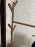 木马人 简约立式简易衣帽架家用卧室挂衣架衣服架子落地收纳架置物架子 【加固加粗】经典款-茶色80长 实拍图