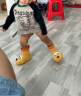 幸福玛丽（Cheerful Mario）大眼狗儿童雨靴防滑防水幼儿园学生男童水鞋宝宝雨鞋黄色内长15cm 实拍图