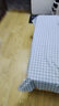 黄河口老粗布床单 A类粗布床单纯棉 手工全棉加厚被单 纯棉床单老粗布床单单件 小格子复古灰 150x220cm适合1.2米单人床 实拍图