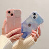 范塔希 ins小众晕染苹果14手机壳iphone13promax硅胶12软壳14pro情侣防摔女款 粉色晕染线条 夜光壳 iphone15 实拍图