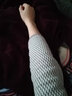 朵彩彩棉保暖内衣加厚加绒磨绒天然彩棉保暖内衣棉毛衫棉毛裤套装彩棉 115麻灰竹节纹【圆领】 M 实拍图