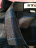 杉杉纯棉格子长袖衬衫男士保暖加厚衬衫男中年格子加绒衬衣 6205 44 实拍图