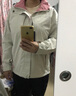 西域骆驼 VANCAMEL单层冲锋衣男女短外套秋冬保暖防寒夹克户外登山服ins运动风衣 KY08S暖白/珊瑚粉-女 2XL 实拍图