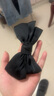 蝴蝶结头饰发夹女后脑勺夹子发卡网红成人学生卡子发饰头花鸭嘴夹 缎面蝴蝶结发夹-黑色 实拍图