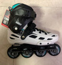美洲狮（COUGAR）轮滑鞋成人 溜冰鞋平花休闲可调男女专业直排全肉实心轮 MZS509C 黑白单鞋 （全肉轮升级款） 36 码 实拍图