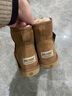 DELIUGG羊皮毛一体雪地靴女羊毛短筒女鞋平底厚绒鞋秋冬经典保暖防滑 栗色 36 实拍图