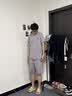 从心睡衣男夏季莫代尔短袖短裤家居服男士睡衣夏天冰丝圆领休闲居家服 CX 8801 【高端凉爽莫代尔】 XL 男 (高175-180重140-160斤) 实拍图