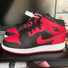 耐克（NIKE）【尖货】男女鞋Air Jordan mid aj1情侣新款运动休闲板鞋篮球鞋 554725/554724-074 黑红 36 实拍图