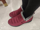 布瑞京老北京布鞋女棉鞋冬季加绒保暖防水雪地鞋妈妈防滑休闲中老年鞋子 红色 （女款）B78896 37 实拍图