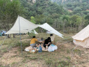 牧高笛 俊庭天幕户外防水涤纶材料遮阳篷 户外遮雨帐篷旅行野餐郊游露营 白色440*440*210 实拍图