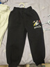 真维斯儿童裤子男童秋冬加绒休闲运动裤帅气加厚保暖百搭外穿中大童卫裤 黑 J飞行宇航X 110 实拍图