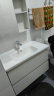 九牧（JOMOO）浴室柜 陶瓷一体盆抗菌洗脸盆柜组合双抽冷灰80cm A2721-15LD-2 实拍图