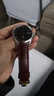 维途真皮手表带男小牛皮蝴蝶扣表链女配件适用于天梭浪琴卡西欧dw天王 棕色棕线-金色自动蝴蝶扣 19MM 实拍图