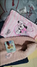迪士尼(Disney）儿童围巾 秋冬保暖防风防寒毛绒围脖 男女童米奇卡通米妮可爱宝宝围脖 冰雪淡粉色 实拍图