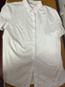 雀后衬衫女短袖职业白衬衣工作服工装气质正装夏装款 白色 XXL 实拍图