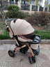 呵护故事婴儿推车0-5岁大空间可折叠宝宝双向推行可坐可躺儿童手推车溜娃 至尊-卡其-双向/可折叠/橡胶后轮 实拍图