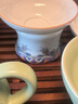 容山堂珐琅彩陶瓷盖碗三件套茶杯泡茶器功夫茶具整套便携茶具泡茶器全套 金丝珐琅彩整套茶具-壶托款 实拍图