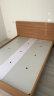 全友家居 床简约卧室家具木板床  1.5米北欧原木色双人床 晒单实拍图