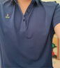 啄木鸟（TUCANO）夏季冰丝短袖t恤男翻领POLO体恤衫中年宽松免烫半袖爸爸装男上衣 墨绿 3XL (185) 建议165-180斤 实拍图
