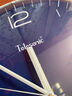 天王星（Telesonic）挂钟 客厅钟表创意简约石英钟薄边挂表拱形镜面北欧风格 36cm 实拍图