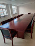 奈高油漆实木贴皮会议桌长桌办公桌会议培训洽谈桌会客6米含20把椅子 晒单实拍图