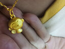 中国黄金（CHINA GOLD）足金生肖猴吊坠男女款小金猴项链本命年转运珠挂坠生日礼物送爱人 京速达*机智猴吊坠【赠银镀金链】约1.2g 实拍图