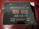 虹泰（HoTai）万年历电子挂钟客厅电子钟简约wifi时钟插电2939 39x29cm-横式黑底 实拍图