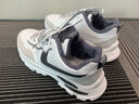 卡帝乐鳄鱼男鞋冬季棉鞋男老爹鞋子男士时尚休闲运动鞋 40995M 白灰加绒 42 实拍图