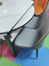 风之意 餐桌 亮光岩板餐桌椅组合现代简约实木伸缩可变圆桌家用小户型饭桌歺桌SH-111 加厚岩板黑白框架-卡塔白金/亮光-轻奢椅 1.2米一桌六椅 实拍图