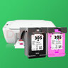 灵印适用惠普HP305XL墨盒 DeskJet HP2710 2720 6010 6012打印机墨盒 【加大容量1000页】305黑色墨盒 实拍图