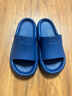 华美健步抑菌亲子凉拖鞋软底居家用浴室内户外不易滑男HM9018藏青色40-41 实拍图
