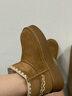 百丽（Belle）小麻花户外雪地靴女商场款保暖御寒短靴D1U1DDD4 棕色 37 (235mm) 实拍图