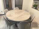 风之意 轻奢岩板餐桌现代简约可变圆桌储物饭桌家用小户型伸缩餐桌椅组合歺桌SH-266A 【推荐】12mm岩板餐桌-云多拉灰 1.35米一桌八椅 实拍图
