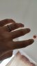 艾维拉999银莫桑钻石情侣戒指对戒情人节结婚纪念生日礼物送女友送老婆 情侣一对（女款镶1克拉莫桑石） 晒单实拍图