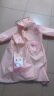 牧萌儿童雨衣带书包位男童女童女孩全身防水学生雨披 粉美人鱼 4XL 实拍图