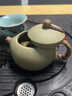 金镶玉国工尹占民手工紫砂壶 宜兴原矿茶壶家用功夫茶具套装送礼礼盒装 豆青西施壶套装 实拍图