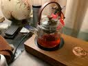 随发新羽煮茶器电陶炉煮茶加厚耐热玻璃蒸煮茶壶提梁壶家用保温煮茶炉 蒸茶提梁壶+(橡木色)观山 实拍图