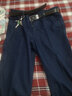 恒源祥牛仔裤男士休闲宽松直筒中青年长裤弹力裤子HJ142 深兰加绒 38  实拍图