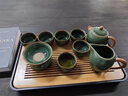 琦轩源哥窑功夫茶具套装家用高档陶瓷冰裂纹茶杯茶盘托盘礼盒旅行泡茶壶 哥窑心悦西施壶盖碗六杯10件套 实拍图