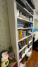 鑫裕翔家用钢制书架落地学生图书馆书籍架宝宝绘画本架客厅简约铁艺书架 2.4米高1.1m长主架 实拍图