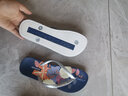 黑玛（Hotmarzz）人字拖女防滑防臭2024印花情侣款拖鞋女士夏季防滑夹脚沙滩拖鞋 0764-银色 37 (241mm) 实拍图