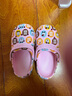 巴布豆儿童拖鞋1-3岁小童防滑凉拖鞋男童女童婴幼儿居家室内宝宝洞洞鞋 粉红78-1 24 内长16.5cm 适合脚长15.5-16cm 实拍图
