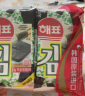 海牌菁品 韩国进口 原味海苔2g*64包 饭团寿司紫菜128g八大袋 儿童零食 实拍图