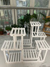 华观家居（Home Giving Furniture）多层实木花架阳台置物架室内花架子客厅落地式多肉绿萝花盆植物架 B款白色 实拍图