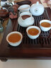 珍田阁户外旅行茶具陶瓷便携式旅游手提包一壶四杯车载盛水竹茶盘功夫茶 15件套吉祥西施壶套装(瓷茶海) 实拍图