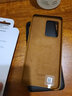 三星（SAMSUNG）GalaxyS20 ultra 5G手机壳 原装真皮保护壳 s20+ 手机皮套 S20 ultra【6.9英寸直角】棕色 实拍图