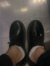 孚尼奴皮鞋男黑色春夏商务正装休闲小皮鞋上班男鞋子年轻人英伦风 简约黑 45 实拍图