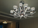 韵钰 欧式客厅吊灯大气家用法式餐厅吊灯轻奢水晶卧室灯具陶瓷吊灯 18头-配全光谱三色光源 实拍图