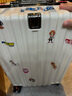 狄斯顿保罗（DISIDUNBAOLUO）行李箱铝框拉杆箱轻音万向轮旅行箱学生密码箱大容量皮箱登机箱 珍珠白【升级加厚加深合金框】 20英寸 -轻便可登机 实拍图